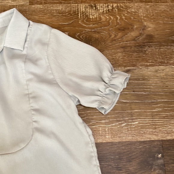 Button down SILK Blouse - Picture 4 of 6